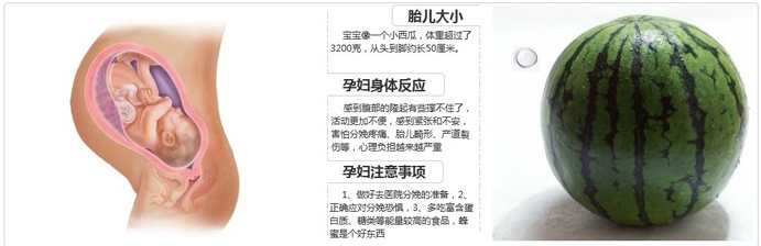 孕39周胎儿发育情况和注意事项